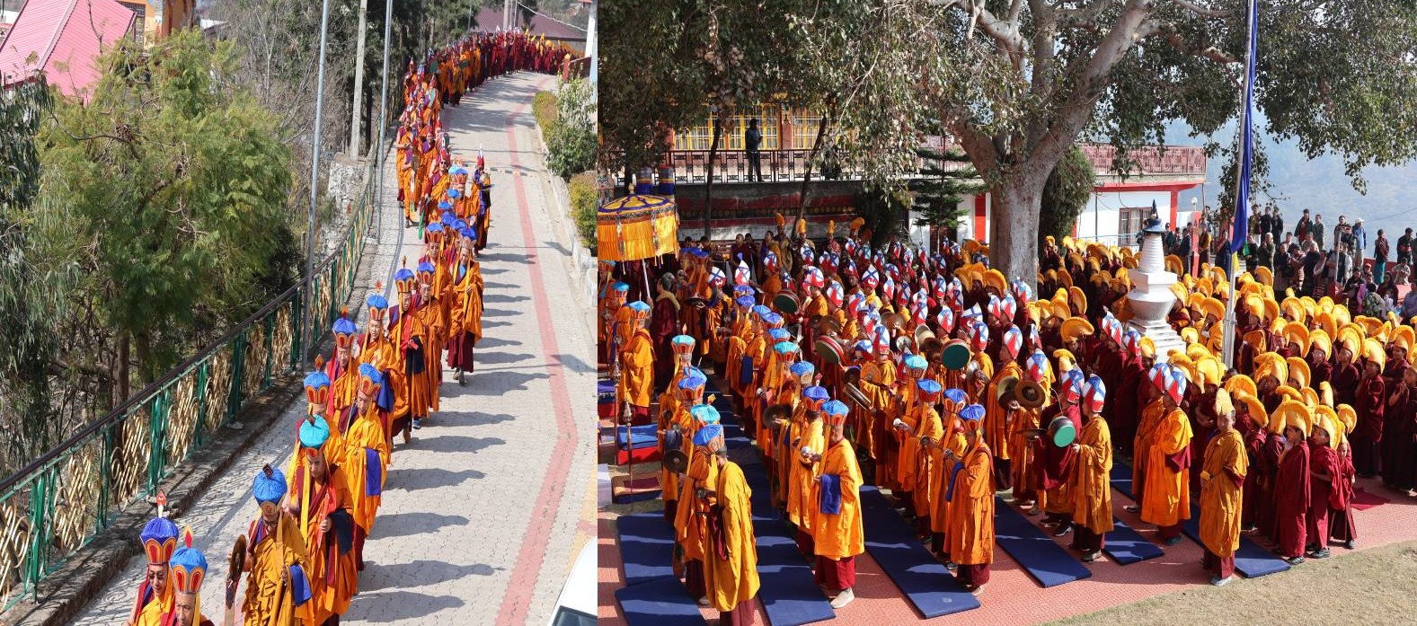 དཔལ་གཤེན་བསྟན་༧སྨན་རིའི་གླིང་དུ་རྗེ་མཉམ་མེད་ཆེན་པོའི་འཁྲུངས་མཆོད་དང་། སྨན་རིའི་རྫོགས་ཆེན་སྒོམ་སྒྲུབ་འདུས་སྡེའི་སྐབས་བཞི་པའི་སྒྲུབ་ཐོན་མཛད་སྒོ་སྤེལ་བ།