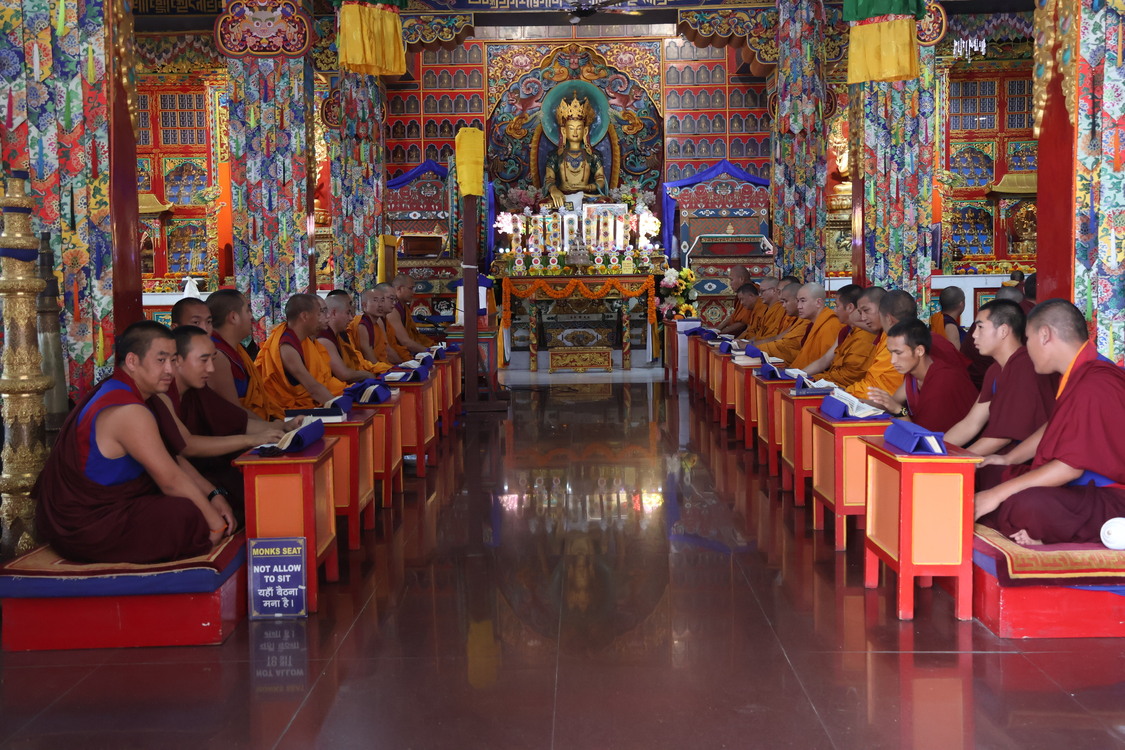 ༸གདན་ས་སྨན་རིའི་གླིང་དུ་བོད་མེ་རྟ་ལོའི་དྲི་མེད་གཤེན་གྱི་དཀའ་ཐུབ་ཆེན་མོ་འཚོགས་པ།